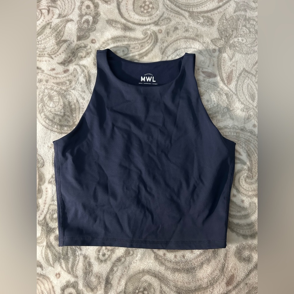 Madewell Make Weekends Longer Halter tank built in bra